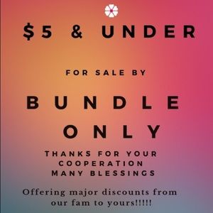 Please bundle all listings under $10